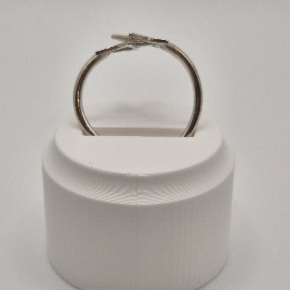 Sterling Silver Double Star Ring - Celestial Boho… - image 4